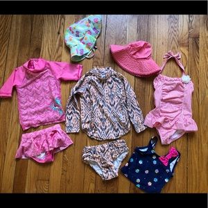 Toddler girls bathing suit bundle